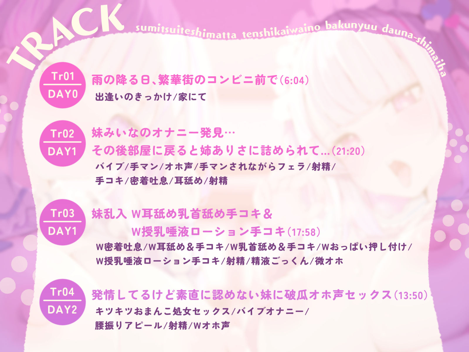 【W責め＆Wおほ】家賃はマンコで！？住み着いてしまった天使界隈の爆乳ダウナー姉妹は勝手にガチ恋ドMオナホに〜毎日ドスケベどろどろ媚び媚びオチンポ奪い合い生活〜 サンプル5ページ目