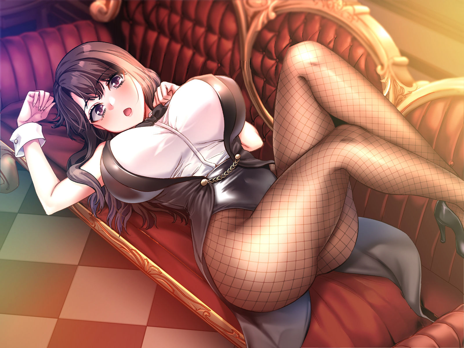 しーくれっとみっしょん〜クール巨乳な先輩が俺だけに？潜入中のご奉仕いちゃハメ駆け引き〜 サンプル6ページ目