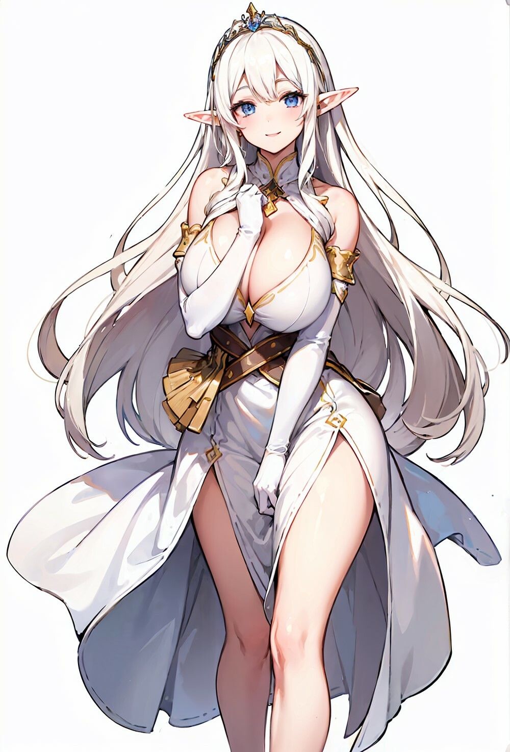 新婚爆乳エルフ姫は愛するあなたとの子供がたくさん欲しい〜妊娠確定ラブラブ孕ませセックスしまくる毎日〜【抱き枕推奨/ファンタジー/処女】 サンプル3ページ目