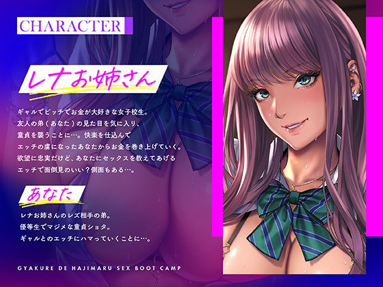 逆レで始まるSEXブートキャンプ！？ギャルに襲われ一人前の男にされちゃう童貞ショタな僕 サンプル1ページ目