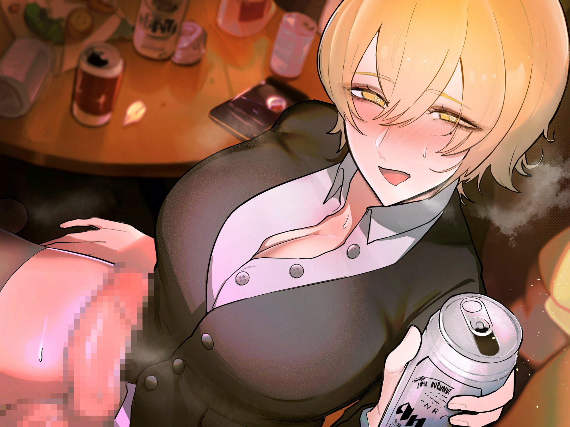 酔っぱらったふたなりオレっ娘後輩を介抱するために家に連れ帰ったら・・・えっちが始まっちゃった話 サンプル2ページ目