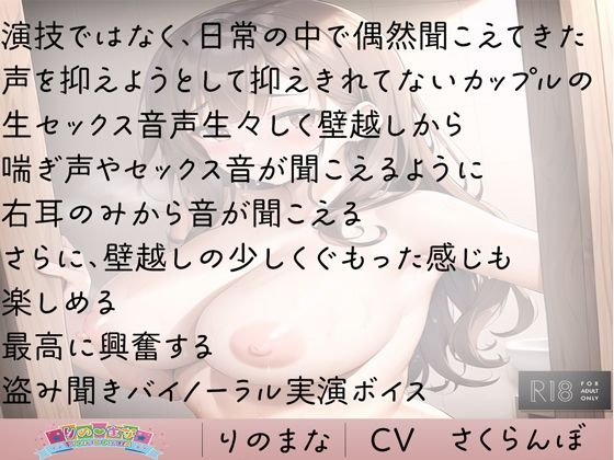 壁越しに盗み聞きしたらセックス聞こえちゃった サンプル1ページ目