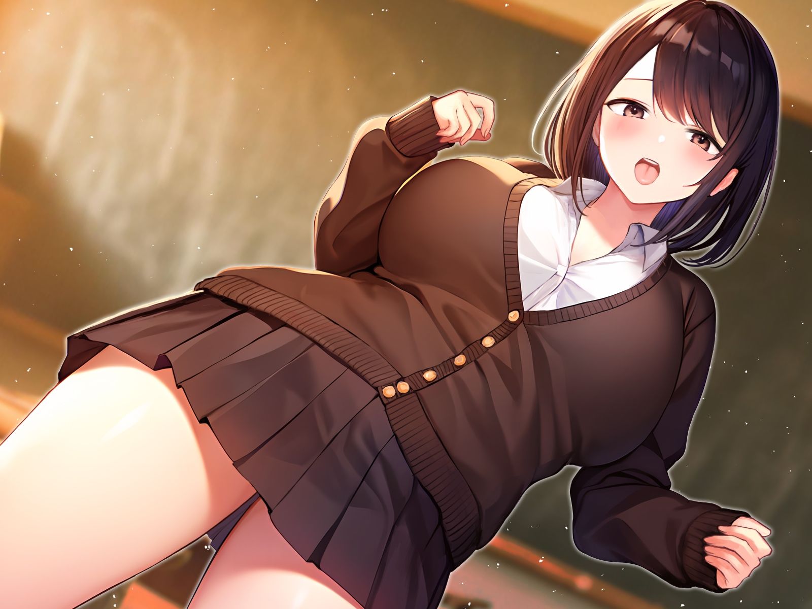 爆乳ダウナーJKの強●キスハメ雑魚ま◯こ落とし〜放課後までおあずけ全力媚び媚びえっち〜 サンプル4ページ目