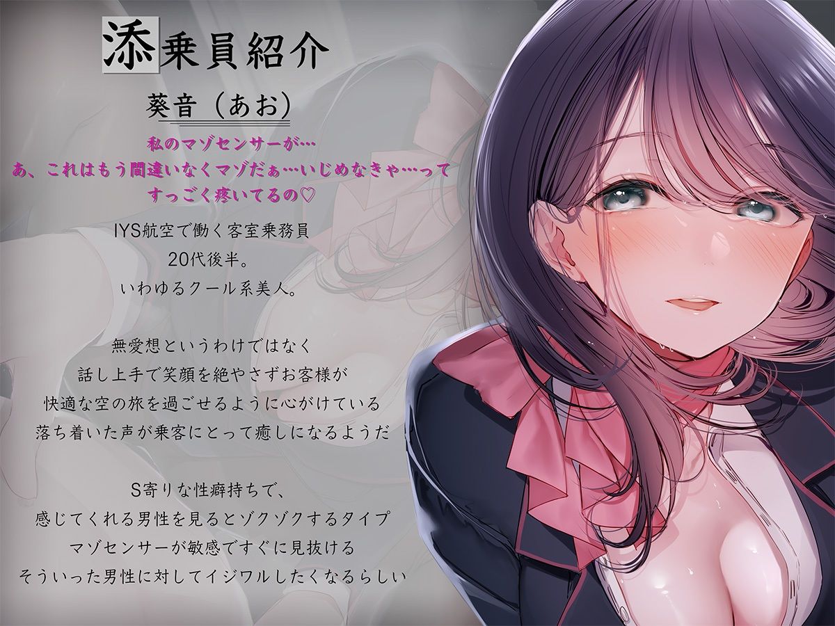 Cure Attendant〜クール系美人CAさんにマゾバレしてエッチに責められる極上の空の旅〜 サンプル1ページ目