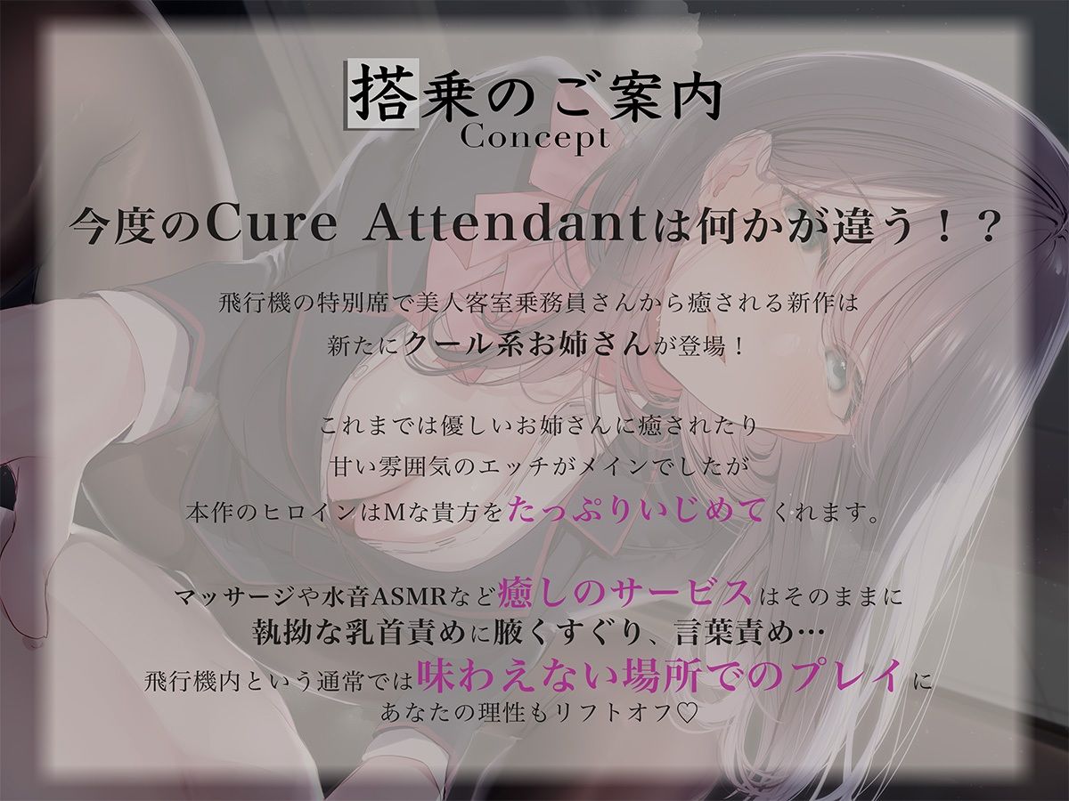 Cure Attendant〜クール系美人CAさんにマゾバレしてエッチに責められる極上の空の旅〜 サンプル2ページ目