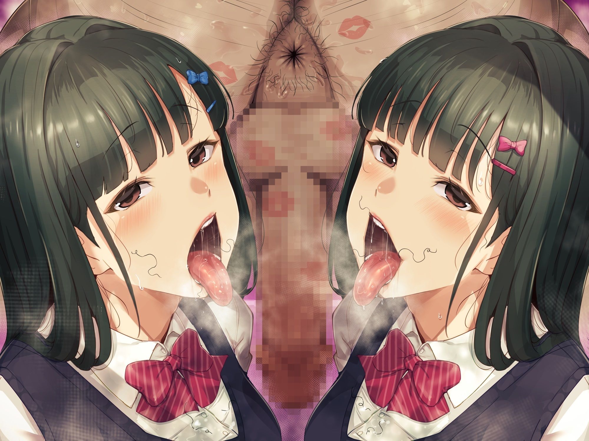 【生ゲップ】清楚なJKのドスケベ生ゲップに挟まれたい サンプル2ページ目
