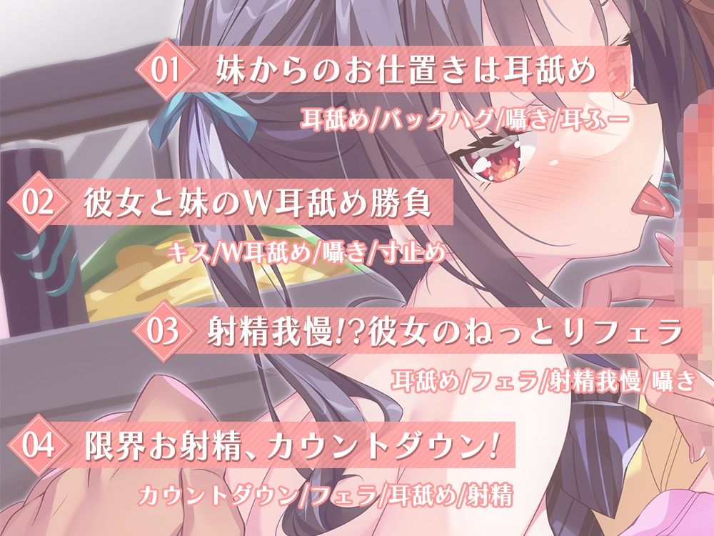 妹と彼女の射精管理 サンプル4ページ目
