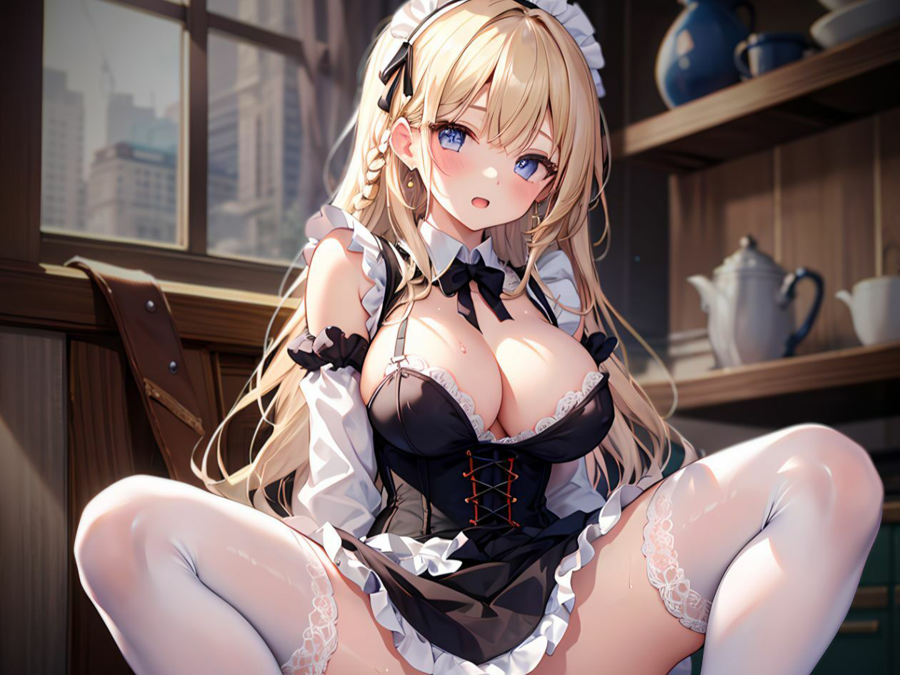 【KU100】クールメイドのちょっと変な事務的性処理耳舐め手コキ サンプル2ページ目