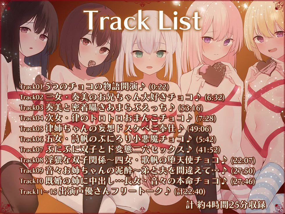 5つのチョコの物語 The Five Chocolate Stories トロけるおまんこにチョコレートをこめて…♪【KU100ハイレゾ】 サンプル7ページ目