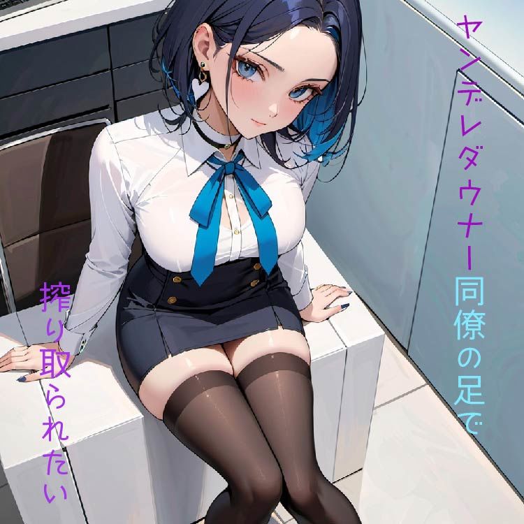 ヤンデレダウナー同僚の足で搾り取られたい サンプル1ページ目