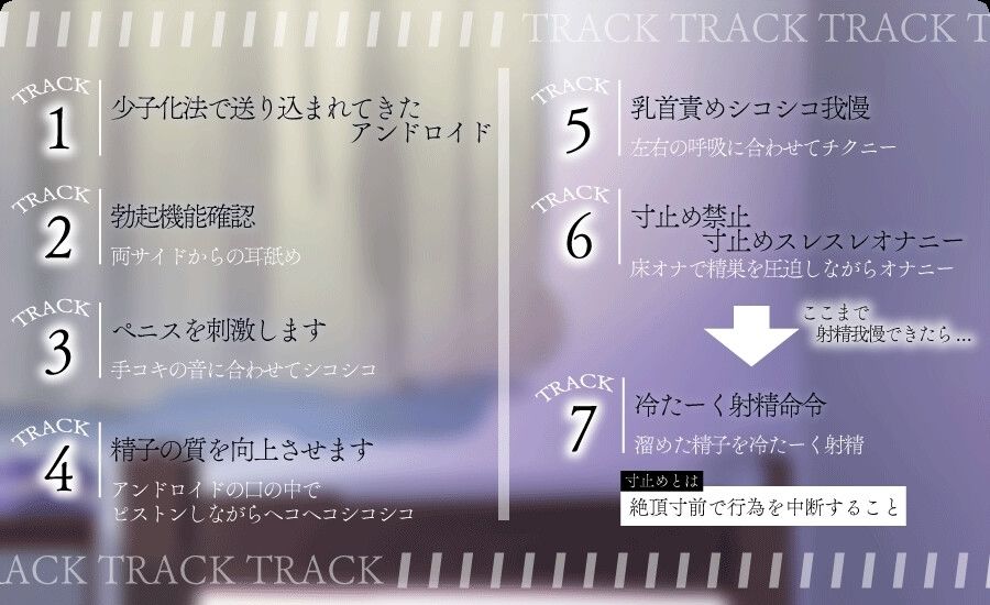 無情なアンドロイドのペニス検査 冷たいオナサポで淡々と射精我慢させられる-あなたは、対処すべき成人男性として国家から認定されました サンプル4ページ目