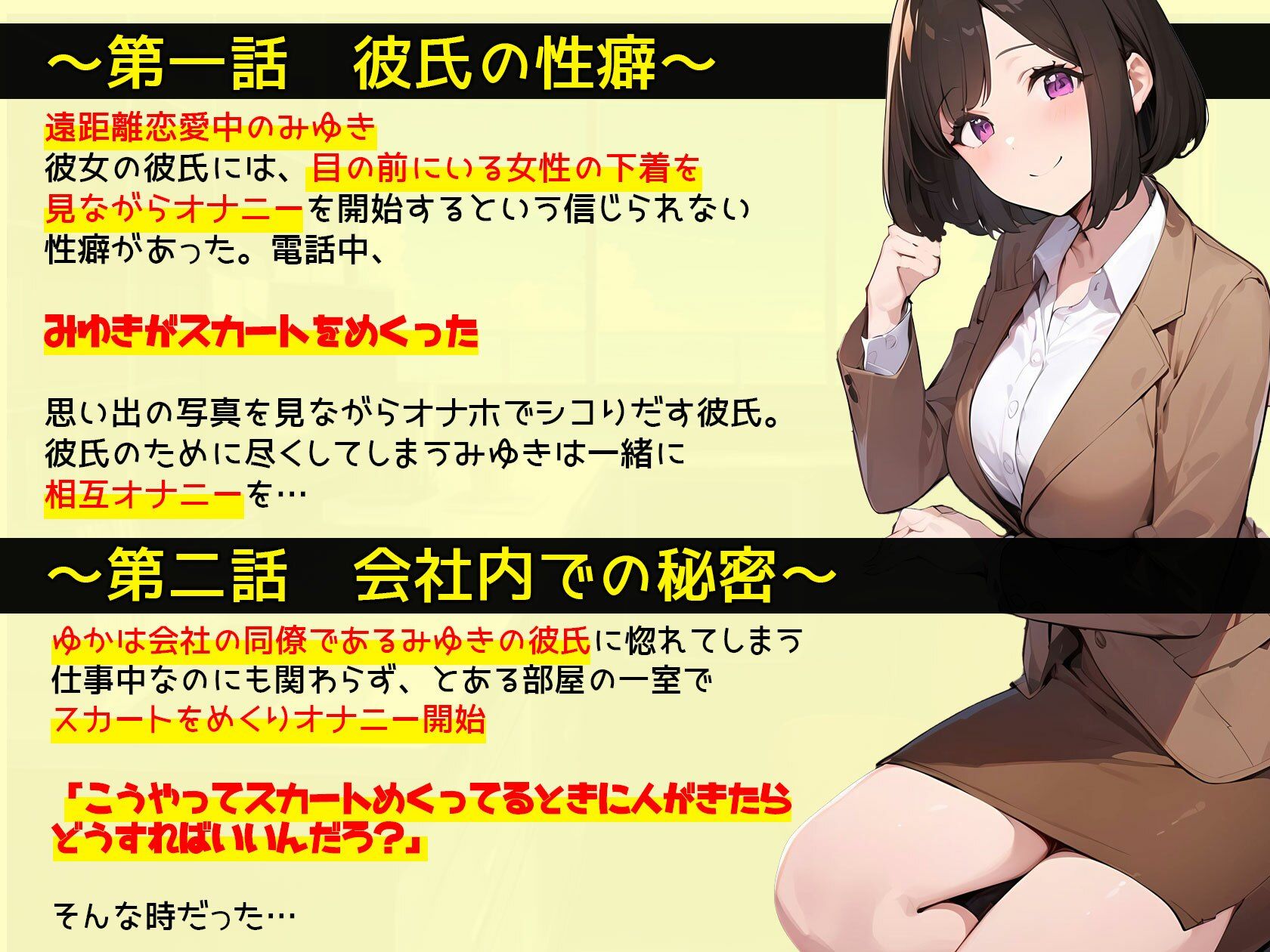 【すきパン】僕の彼女と浮気相手はスカートめくってグリグリお顔に生パンティを押し付けてくるからマジで最高 サンプル3ページ目