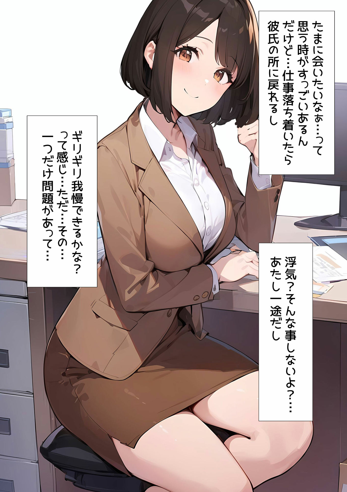 【すきパン】僕の彼女と浮気相手はスカートめくってグリグリお顔に生パンティを押し付けてくるからマジで最高 サンプル6ページ目