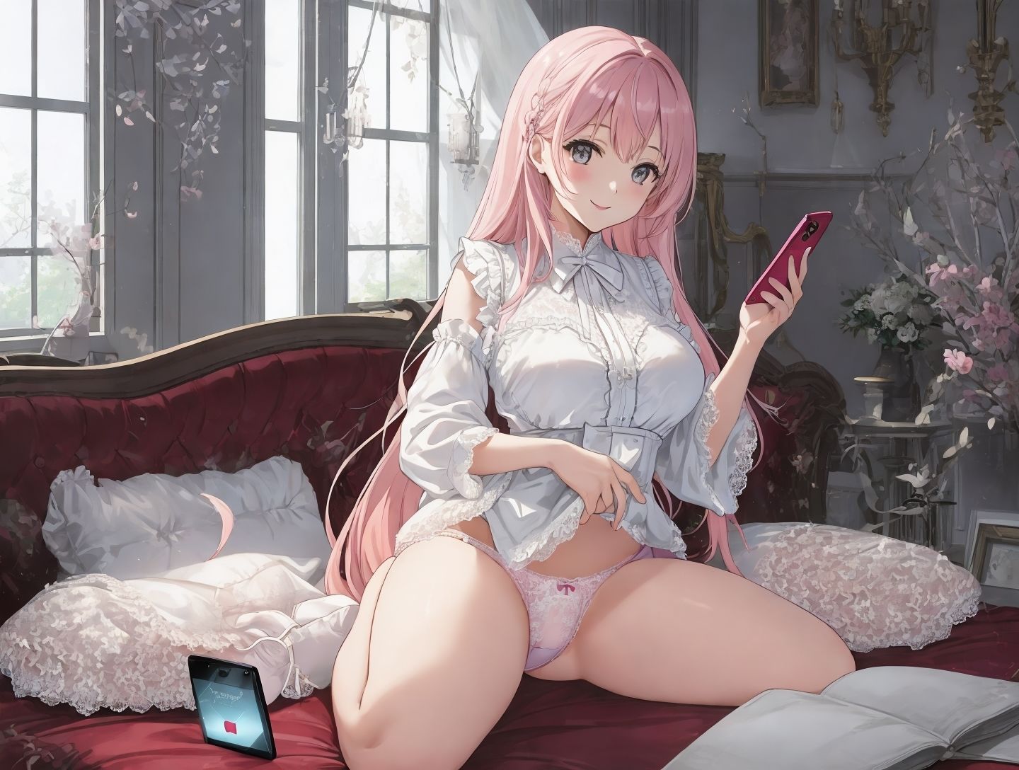 【オナサポ実演オナニー】憧れの声優さんは予想以上にエッチだった！スマホリモートオナニー実演＆オナサポ見せ合いっこオナニー サンプル4ページ目