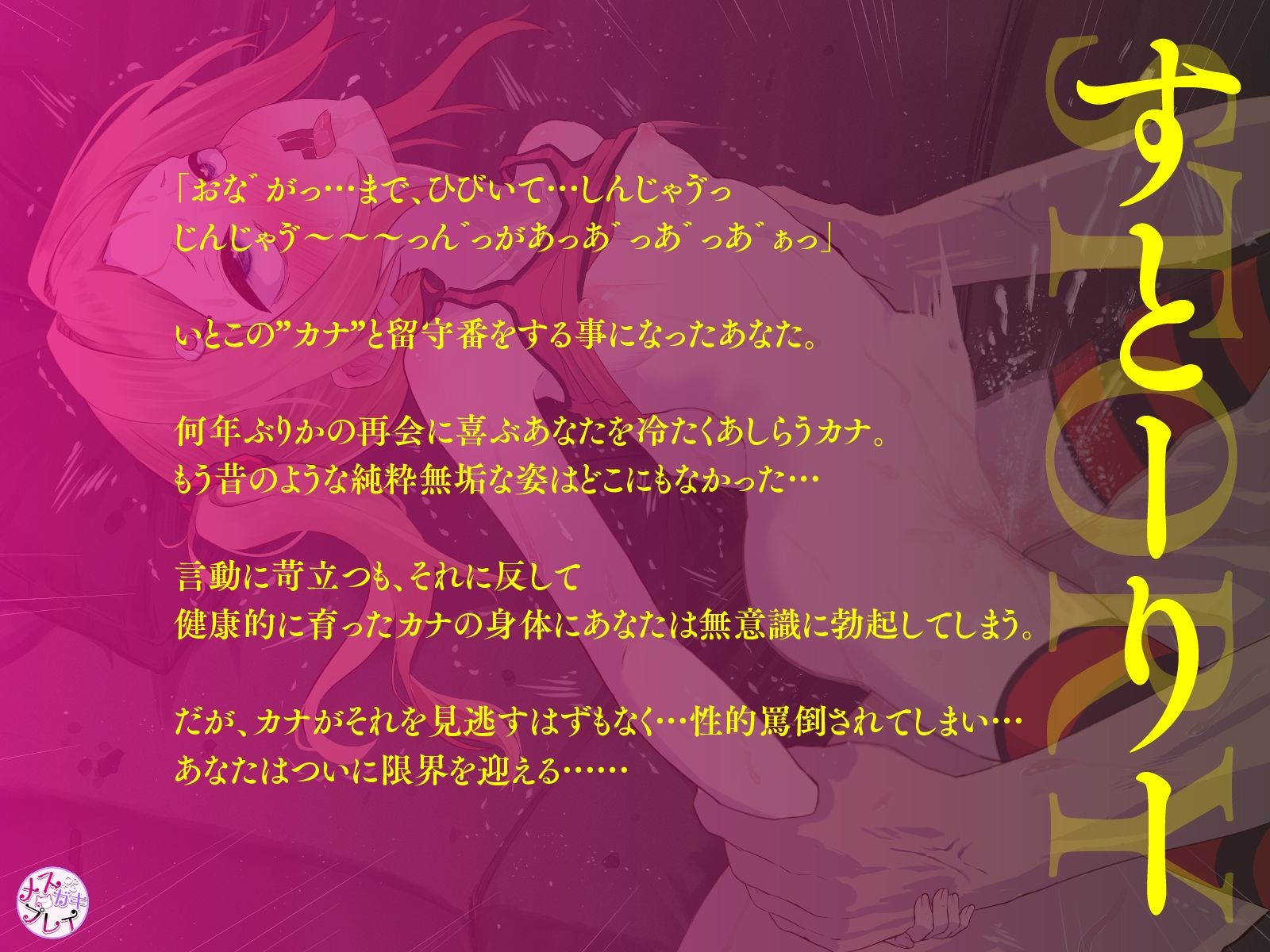 反抗期の年下従妹が主従契約するまで、突き上げ続ける。（KU100マイク収録作品） サンプル1ページ目