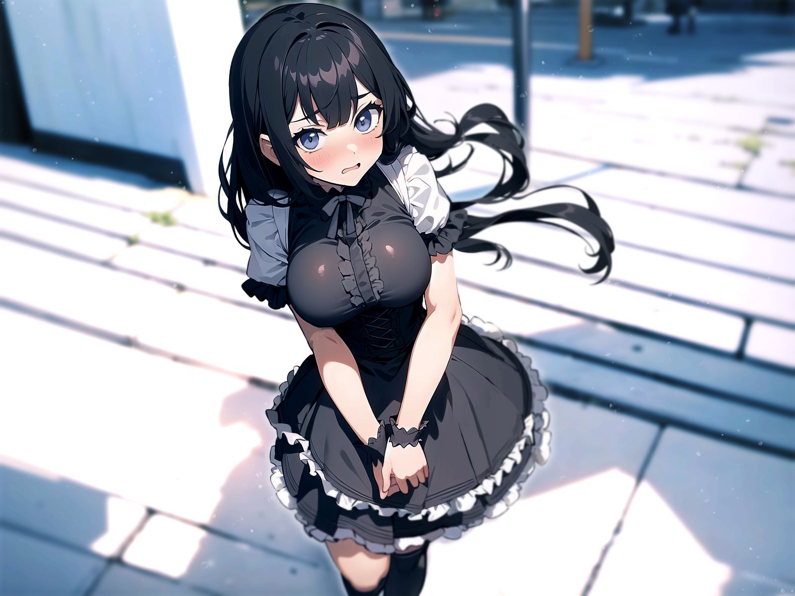 エロ活アプリで巨乳のゴスロリJKとマッチしたら清楚でクールな学級委員が来た〜えっちが好きだから…内緒にしてね？〜 サンプル4ページ目
