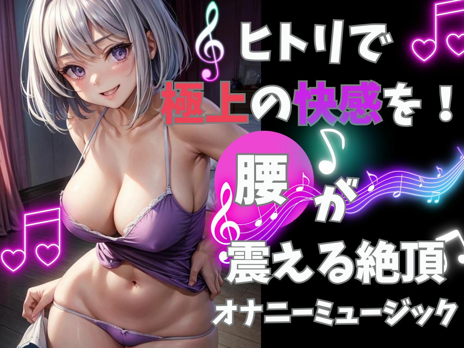 ヒトリで極上の快感を！腰が震える絶頂オナニーミュージック！ サンプル1ページ目