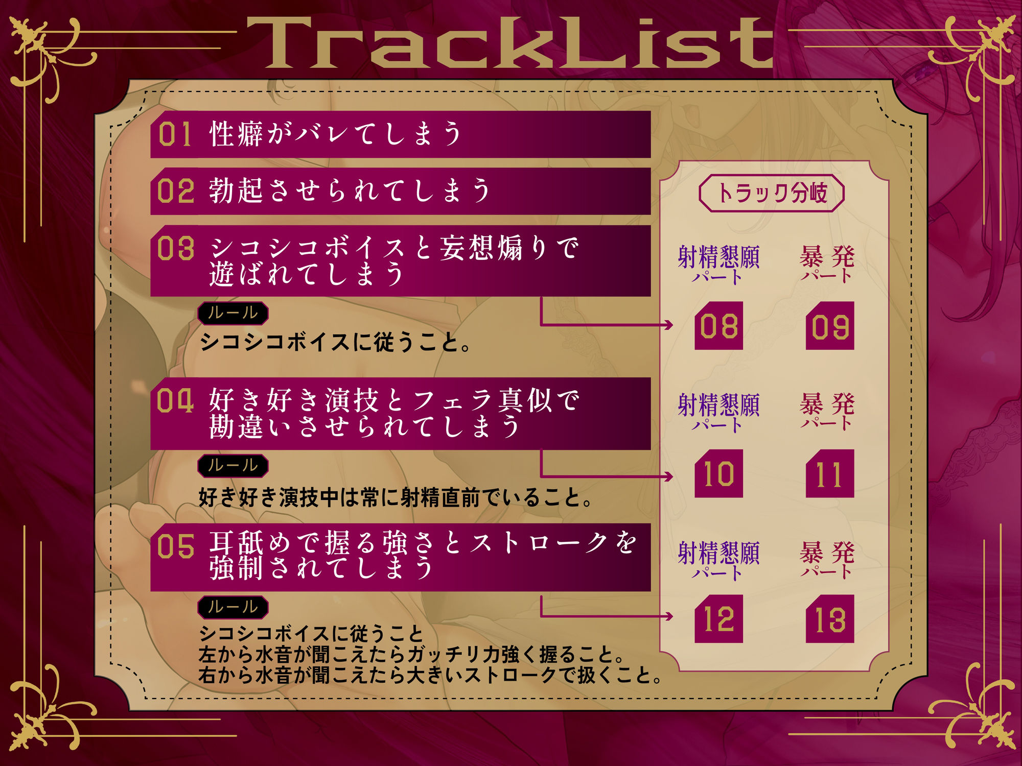 【寸止め3時間超・総再生6時間超↑】意地悪なお姉様達にオナサポ音声好きがバレちゃってオモチャにされてしまう地獄の射精我慢遊び サンプル7ページ目