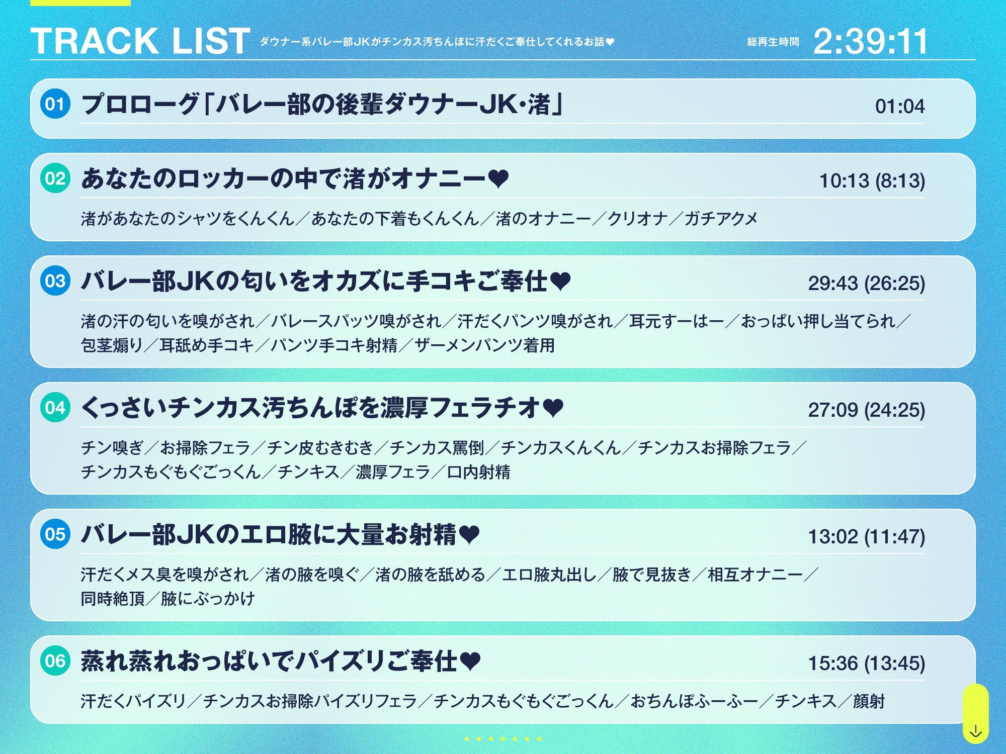ダウナー系バレー部JKがチンカス汚ちんぽに汗だくご奉仕してくれるお話♪【KU100】 サンプル4ページ目