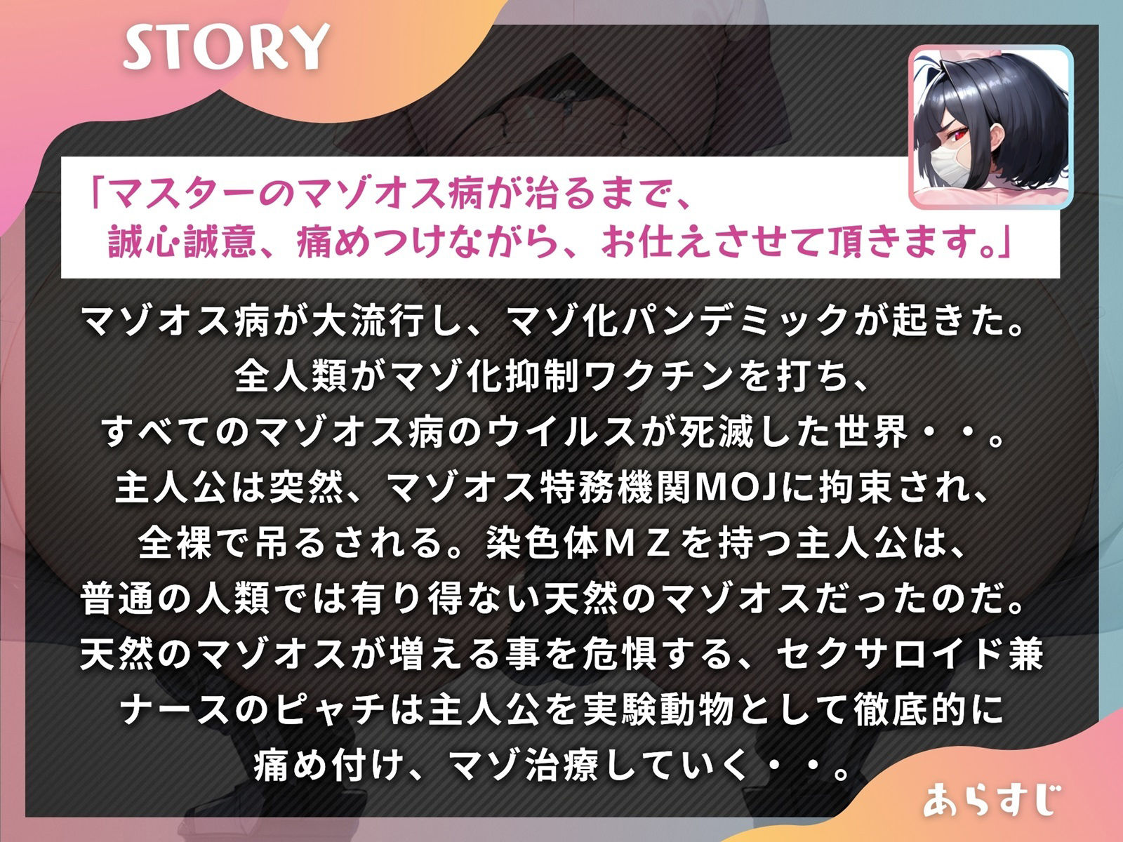 マゾオス去勢看護師セクサロイド 〜マスターのマゾオス病が治るまで、お仕えさせて頂きます〜【KU100】 サンプル1ページ目
