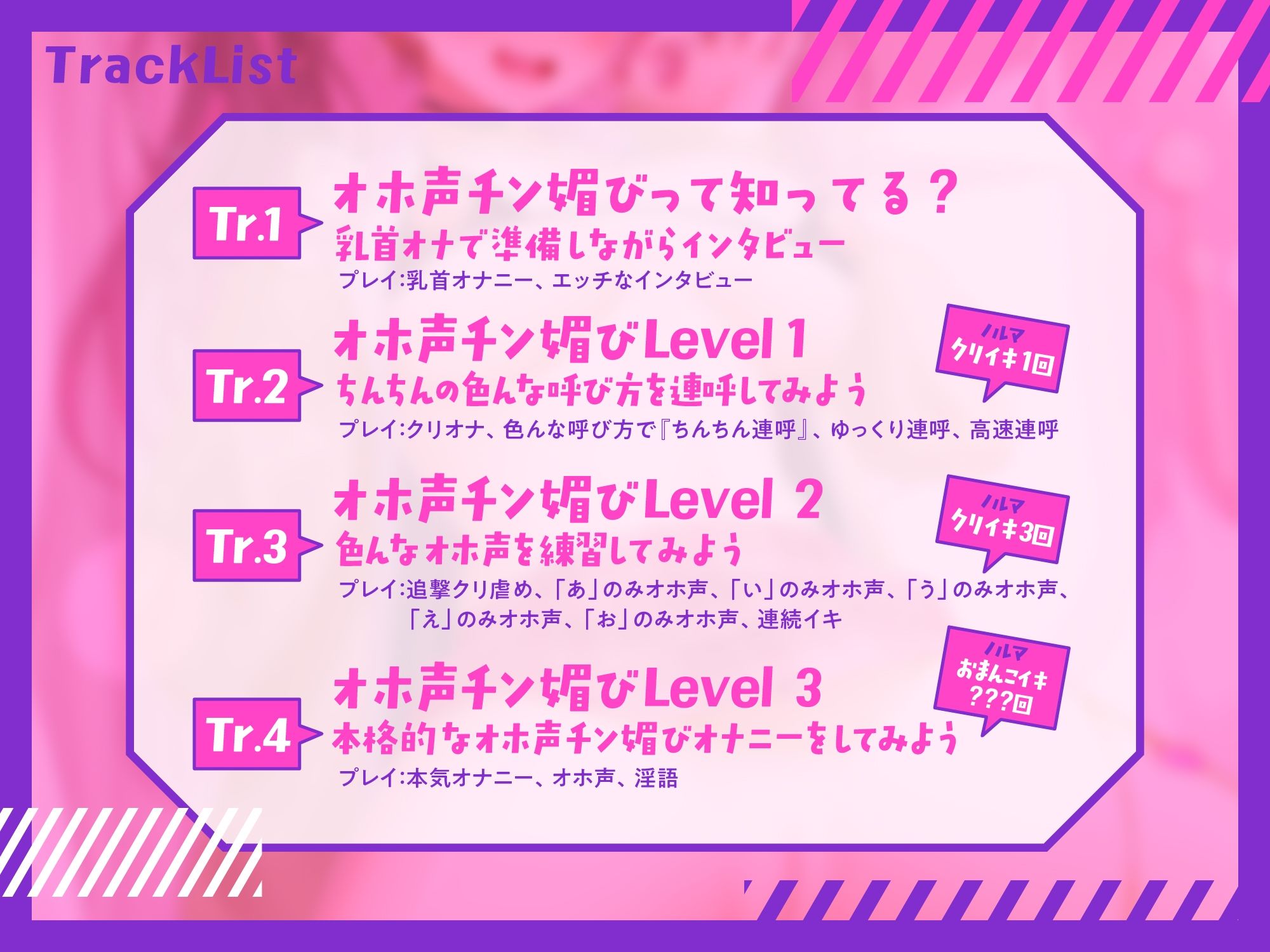 【処女作！】★Level別で学ばせる★チン媚び初体験Vtuberに1から教え込んでみた♪「ちんぽちんぽぉっ…！」淫語連呼で喘ぐ変態オナニー【オホ声チン媚び×ガチ実演】 サンプル5ページ目