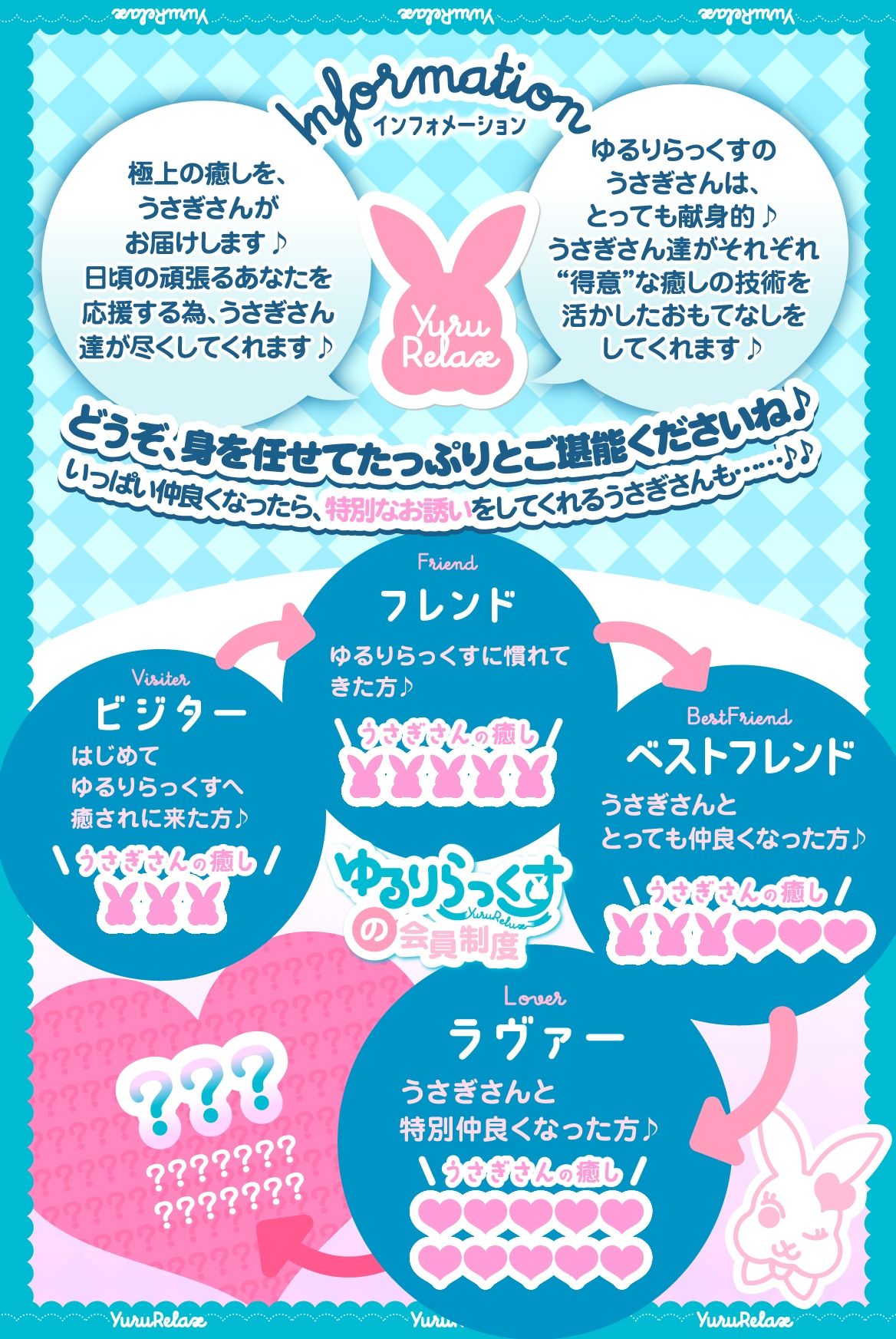 えっちなバニーがお出迎え？癒し処ゆるりらっくす 清純巨乳処女JK 、愛園小夜は頑張るあなたに全てを捧げたい？ サンプル6ページ目