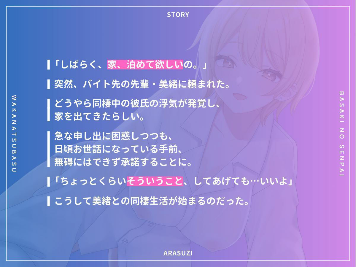 【本編2時間28分？KU100】バ先の先輩とワリキリ同棲生活〜これまで貯め込んだ性欲、全部私が解消してあげるから〜【耳舐め/囁き/オナサポ/密着/スローセックス】 サンプル2ページ目