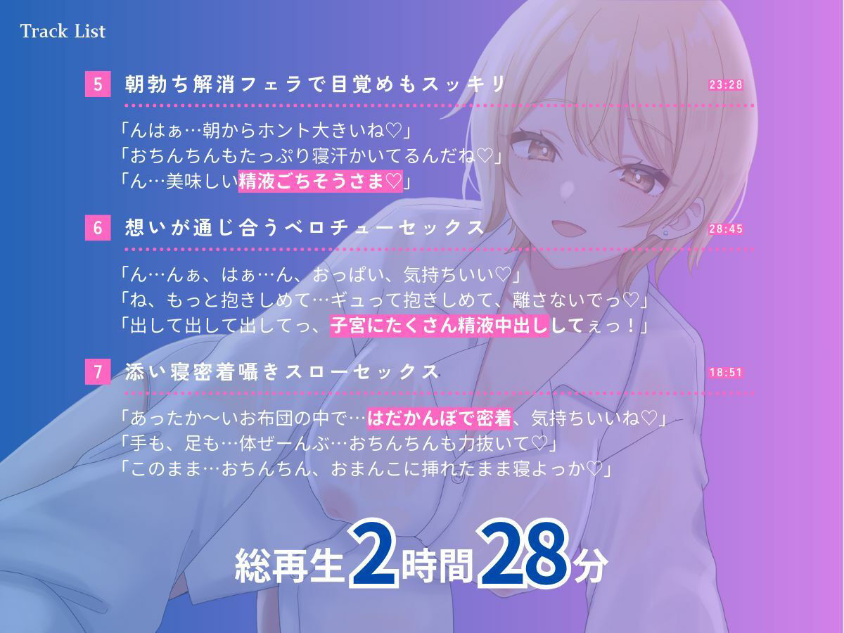 【本編2時間28分？KU100】バ先の先輩とワリキリ同棲生活〜これまで貯め込んだ性欲、全部私が解消してあげるから〜【耳舐め/囁き/オナサポ/密着/スローセックス】 サンプル4ページ目