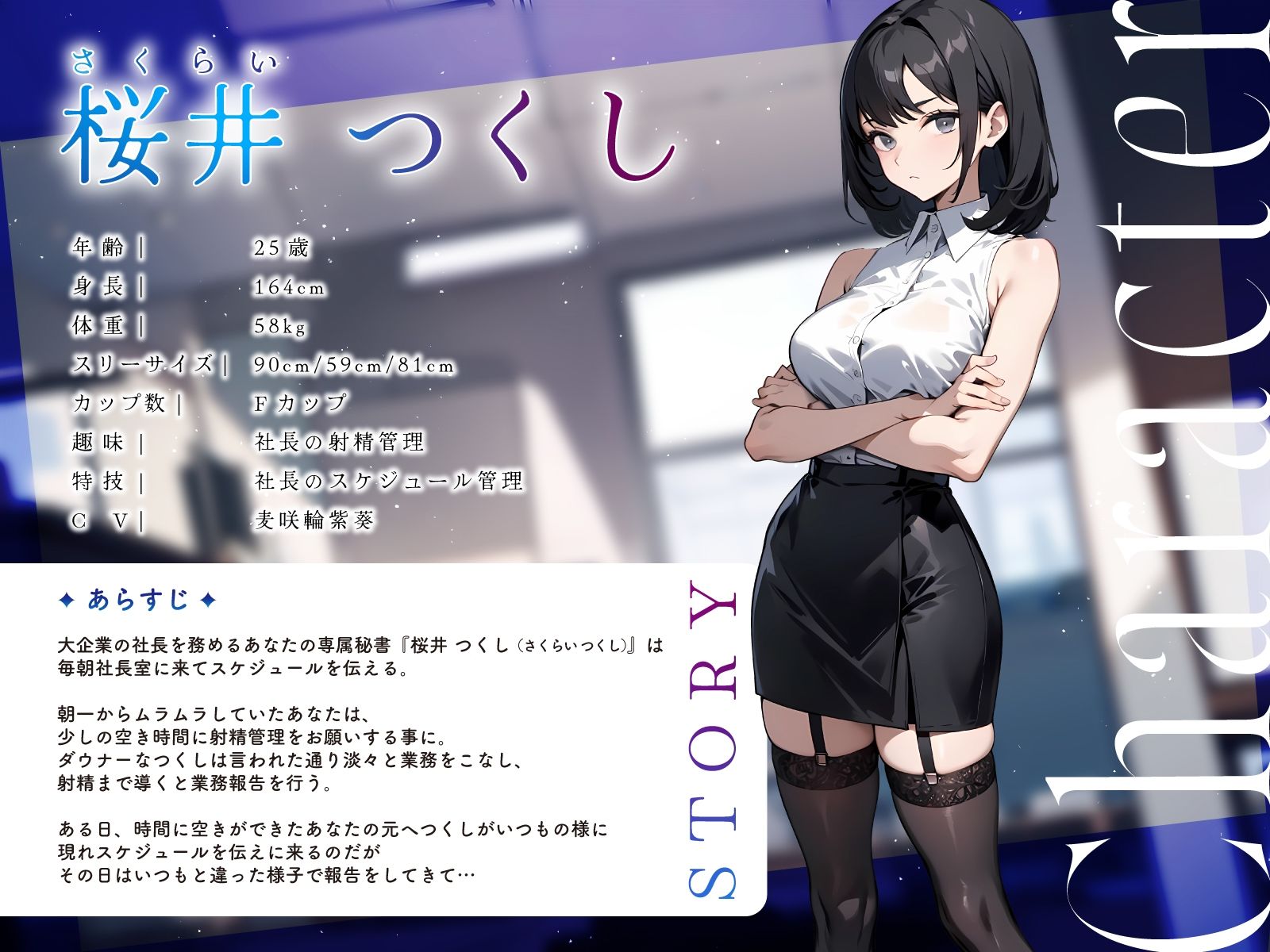 低音ダウナー社長秘書の事務的オナサポ業務報告〜本日の予定はおまんこを使った連続中出しです〜 サンプル2ページ目