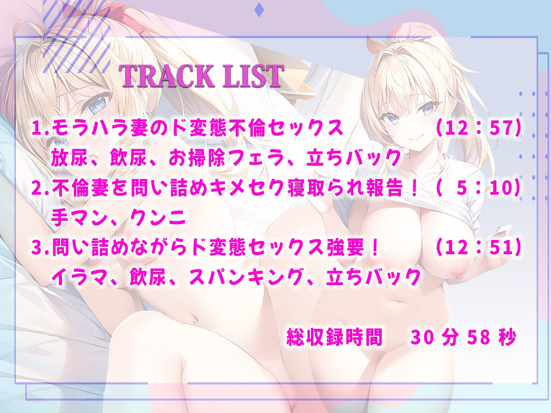モラハラ不倫妻を手マンしながら問い詰め寝取られ報告させて！ド変態キメセクでわからせ調教！ サンプル2ページ目
