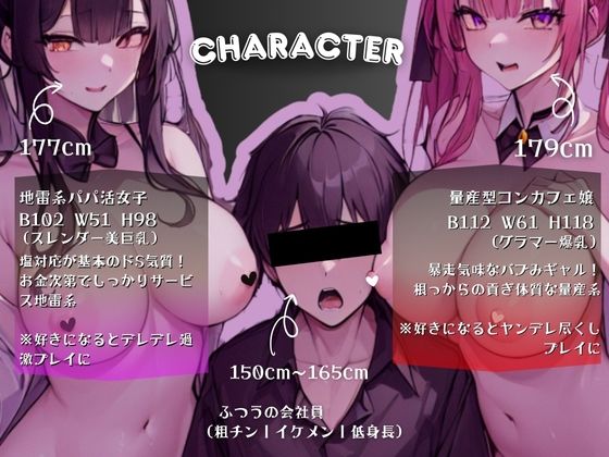 超高身長girl’s［177cmVS179cm］〜摩天楼から虐めて甘やかす！？修羅場ハーレム〜 サンプル4ページ目