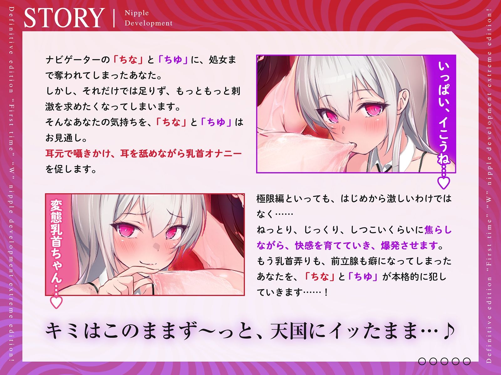 【危険取り扱い注意】四部作最終章！誰でも出来る！決定版「はじめての」「W」乳首開発極限編！【脳内麻薬出っぱなし！乳首中毒確定】 サンプル3ページ目