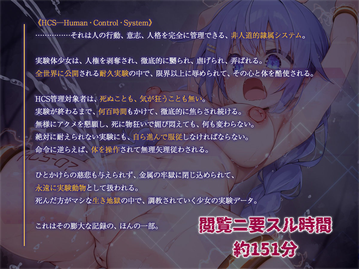 絶対服従プログラムII 被検体07 〜絶頂禁止・強●オナニー耐久実験〜 サンプル2ページ目