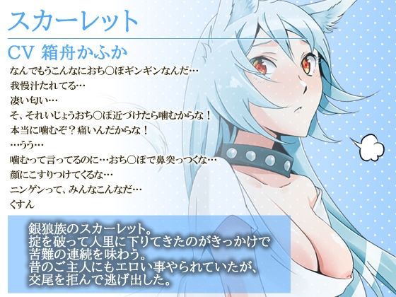 【エロASMR】狼少女は屈しない。―拾ったプライドの高い銀狼族の少女を解からせていく話―【バイノーラル・おまけ漫画】 サンプル1ページ目
