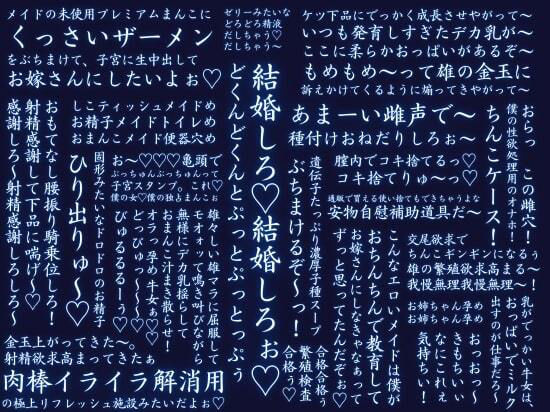 【淫語・嘘オホ・オス心情アテレコ】クールな幼馴染メイドと毎晩両思い中出しエッチ・バイノーラル サンプル2ページ目