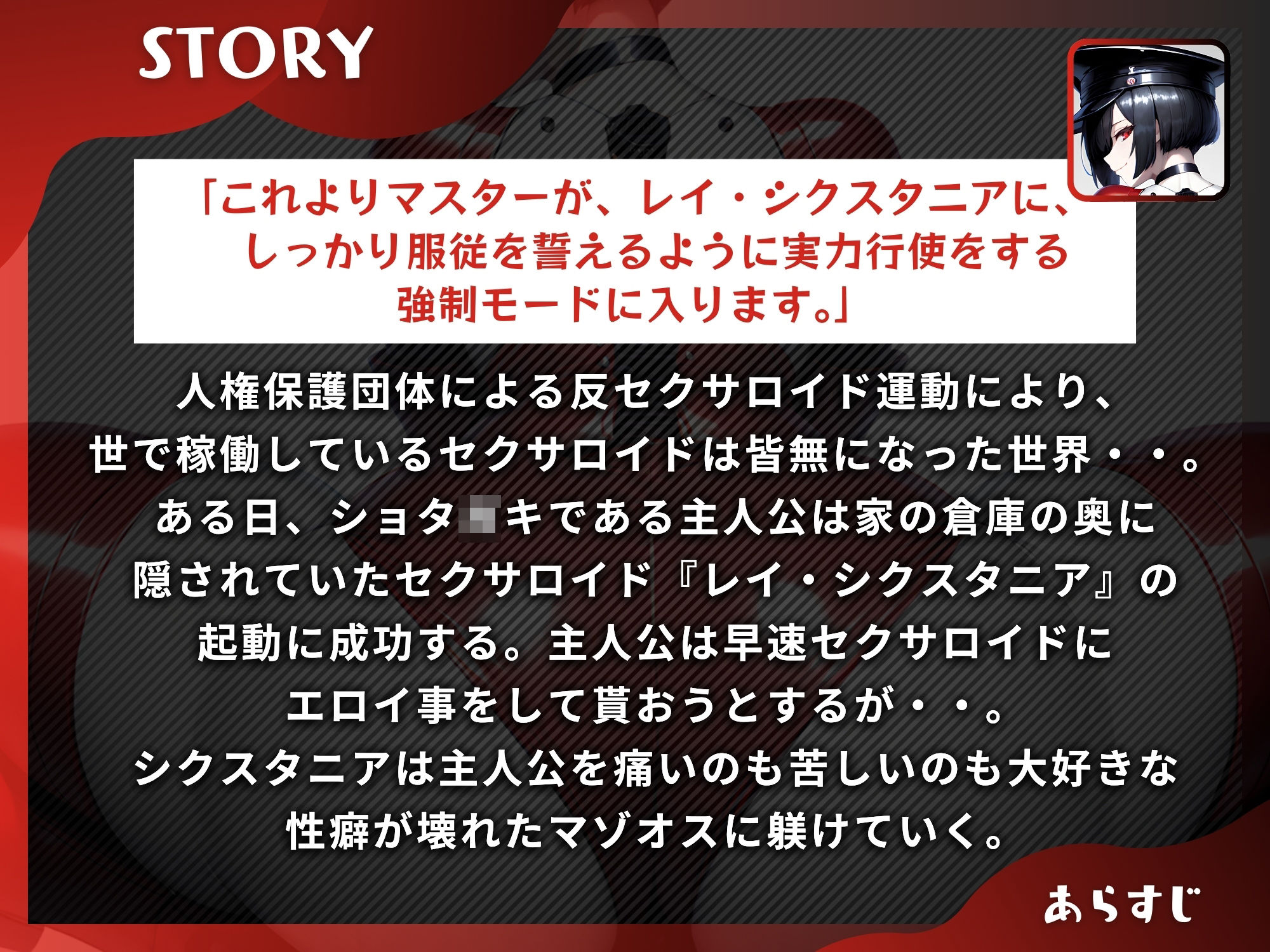 マゾオス去勢SM嬢セクサロイド 〜マスターがしっかり服従を誓えるように実力行使します〜【KU100】 サンプル1ページ目