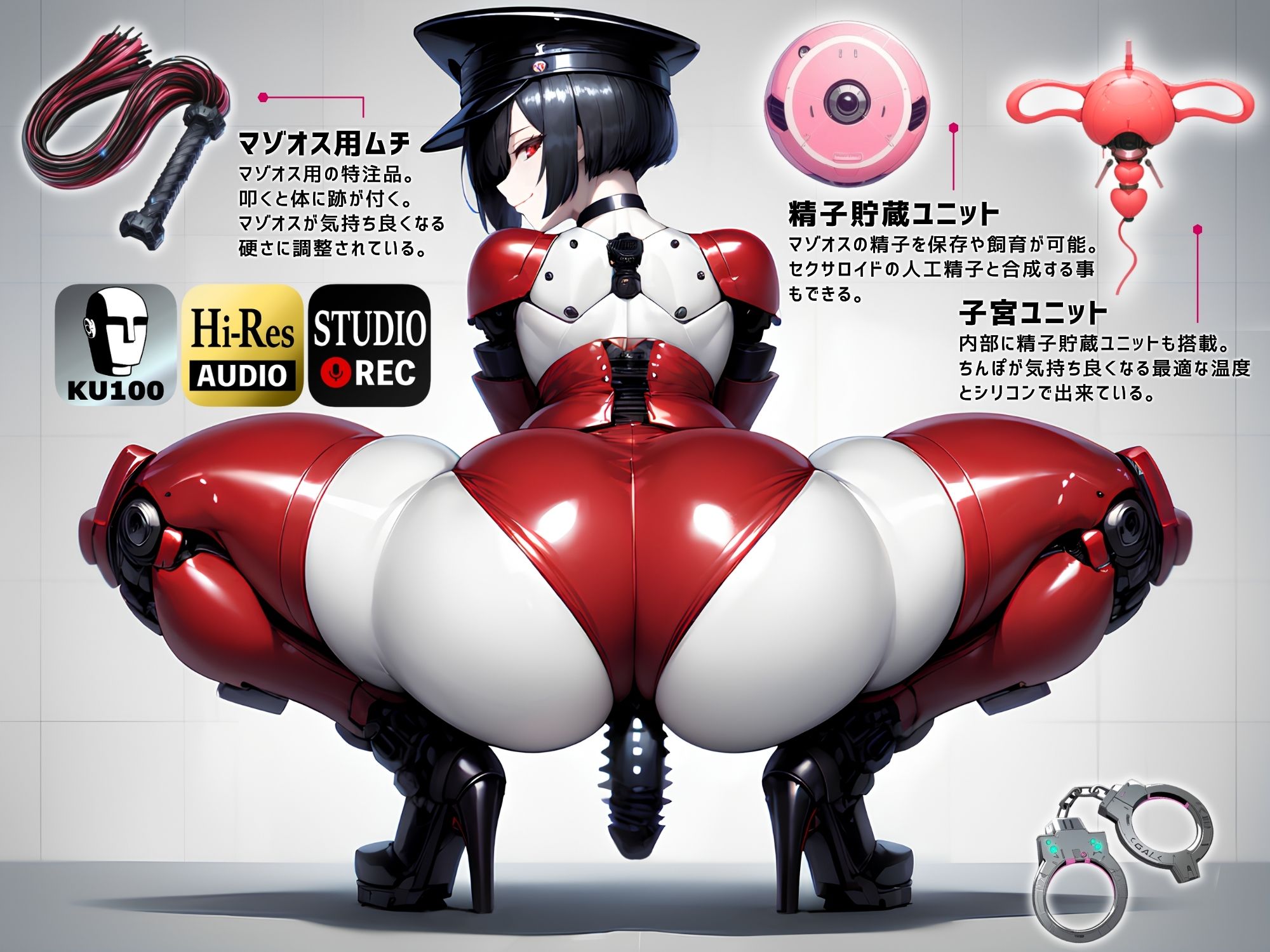 マゾオス去勢SM嬢セクサロイド 〜マスターがしっかり服従を誓えるように実力行使します〜【KU100】 サンプル4ページ目