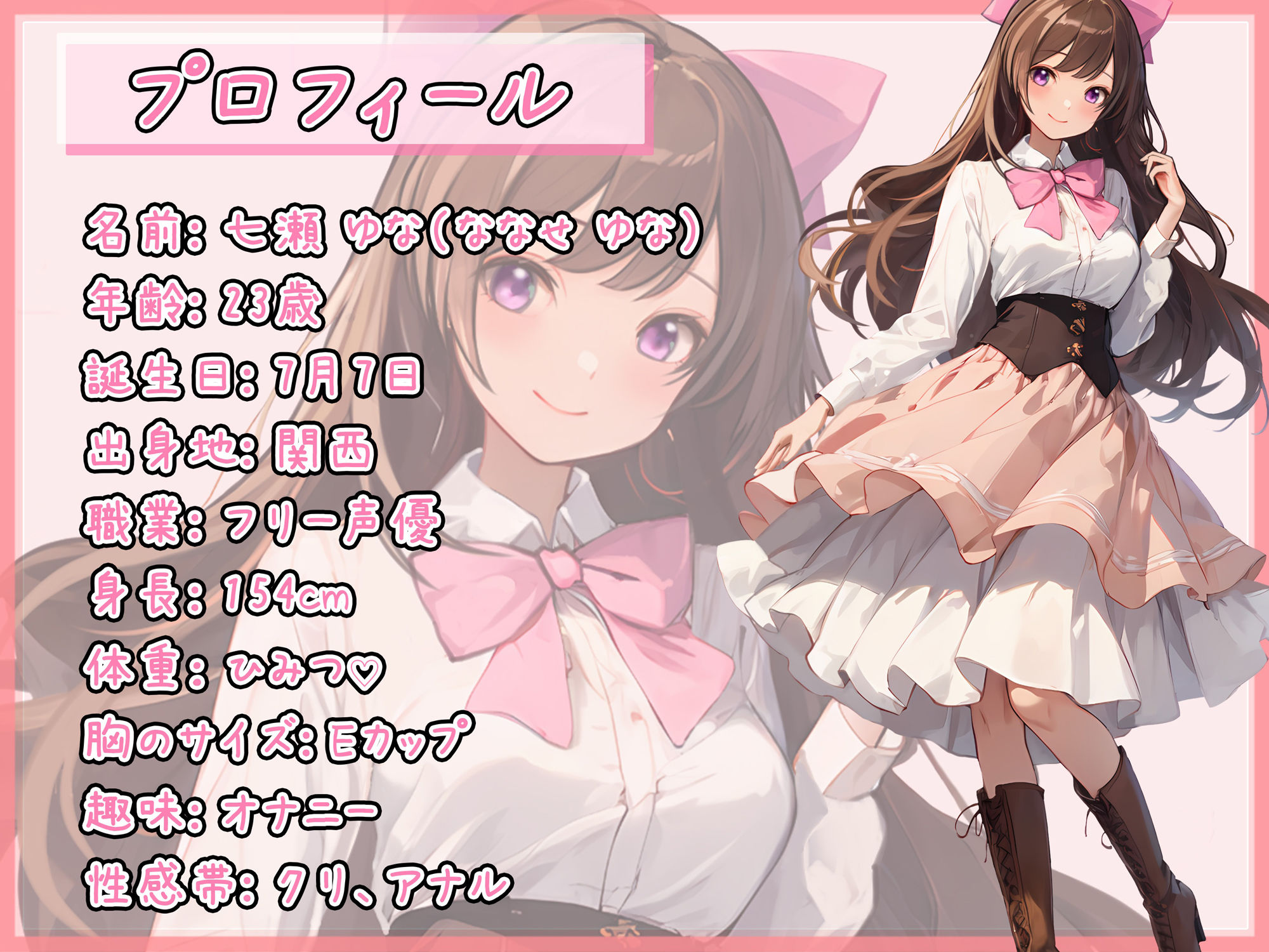 【オナニー】癒し系フリー声優七瀬ゆな「指でクチュ音」【七瀬ゆな】 サンプル1ページ目