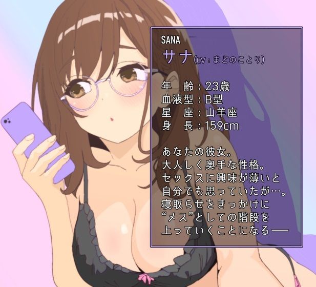 奥手な彼女が変わるまで。ネットで出会ったイケメン寝取り師に影響され僕の粗チンを嘲笑うようになる本命彼女――― サンプル1ページ目
