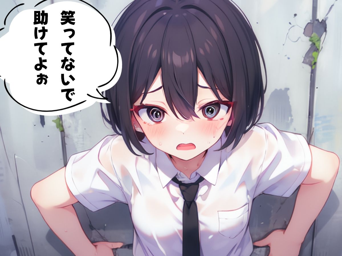 【壁尻】男友達みたいなボーイッシュ幼馴染JKが壁にハマっちゃった！恥じらう彼女に女の快感を味わせる！ サンプル3ページ目