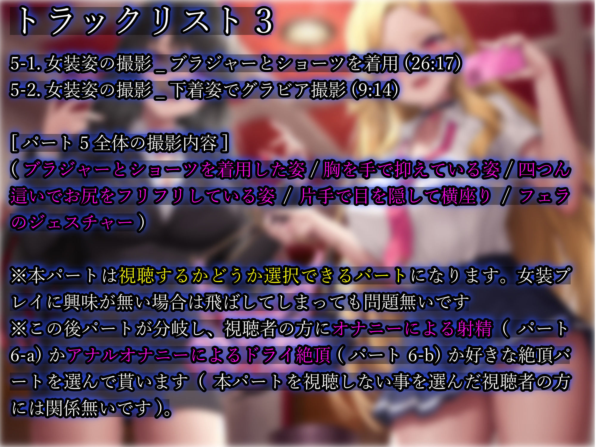 【マゾ犬姿＆女装マゾ姿撮影】マゾ男子モデルの羞恥絶頂Wグラビア撮影会【3時間越え】 サンプル6ページ目