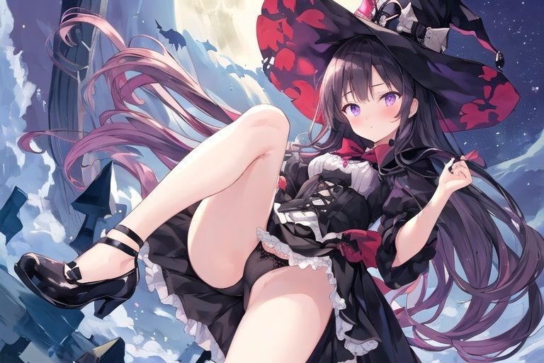 見た目がダウナー系の見習い魔女さんはドジっ子だった〜ホウキ折れてますよ！（ポンコツ魔女さん） サンプル2ページ目
