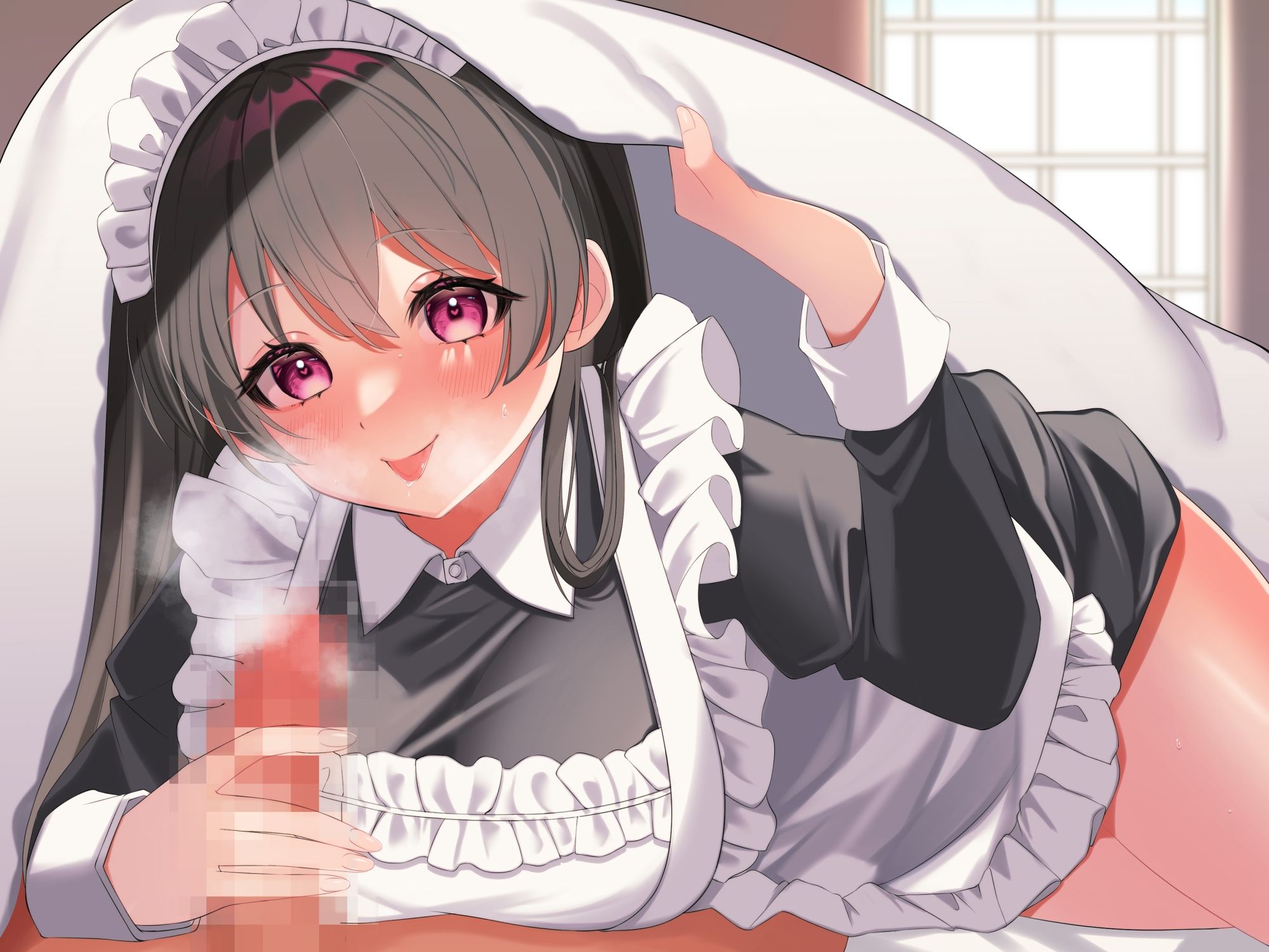 巨乳メイドのえちえちご奉仕〜ご主人様に仕えるまりかの一日〜 サンプル1ページ目