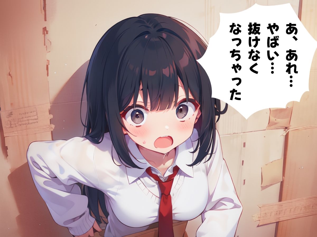 壁にハマった好きな子がクラスメイトに犯●れているのを僕はただ見ている事しかできなかった【文化祭編・壁尻ワールド】 サンプル4ページ目