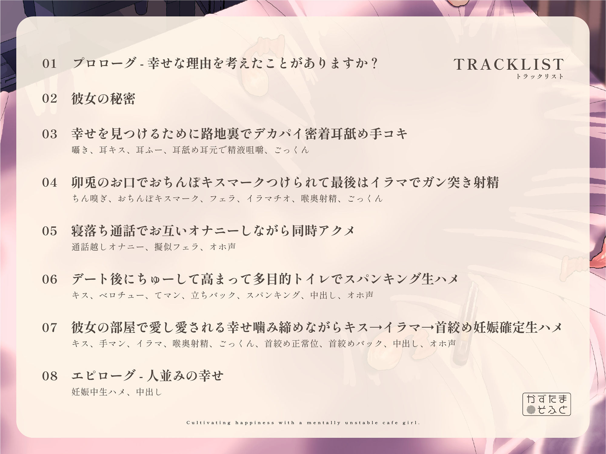 【メンヘラ純愛】メンヘラ推しコンカフェ嬢と幸せを育む〜メンヘラ×いちゃいちゃ×お下品低音オホ声〜【KU100】 サンプル4ページ目