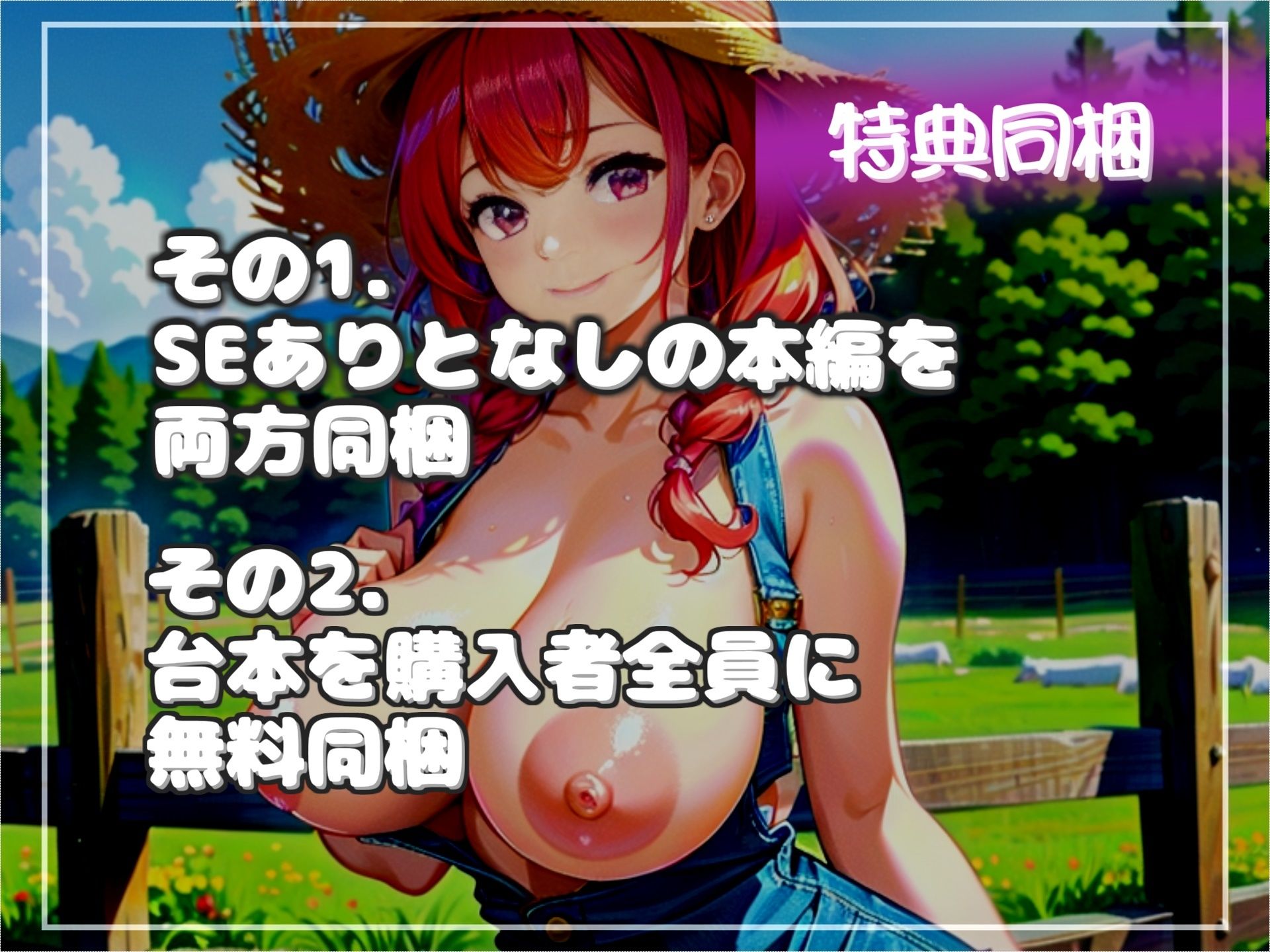 【新作価格】【豪華特典複数あり】【おなサポげーむ】カウントゼロって言うまで出さないでください♪ 搾精士さん♀のミルキングパーラー編♪ 牧場の搾精家畜となり「永遠に」搾り取り続けられるお話 サンプル6ページ目