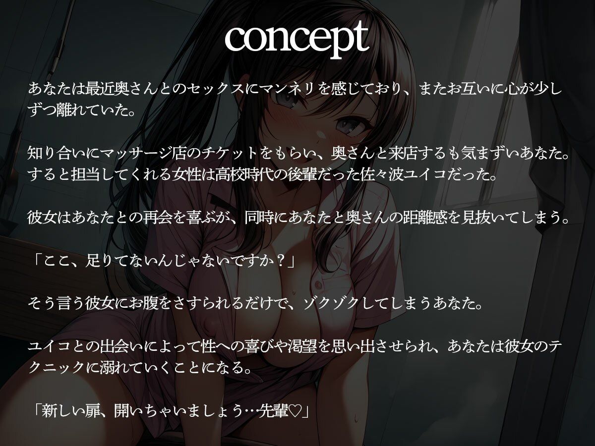 【逆NTR】妻と行った個室マッサージ店で寝取られ前立腺調教される俺 サンプル2ページ目