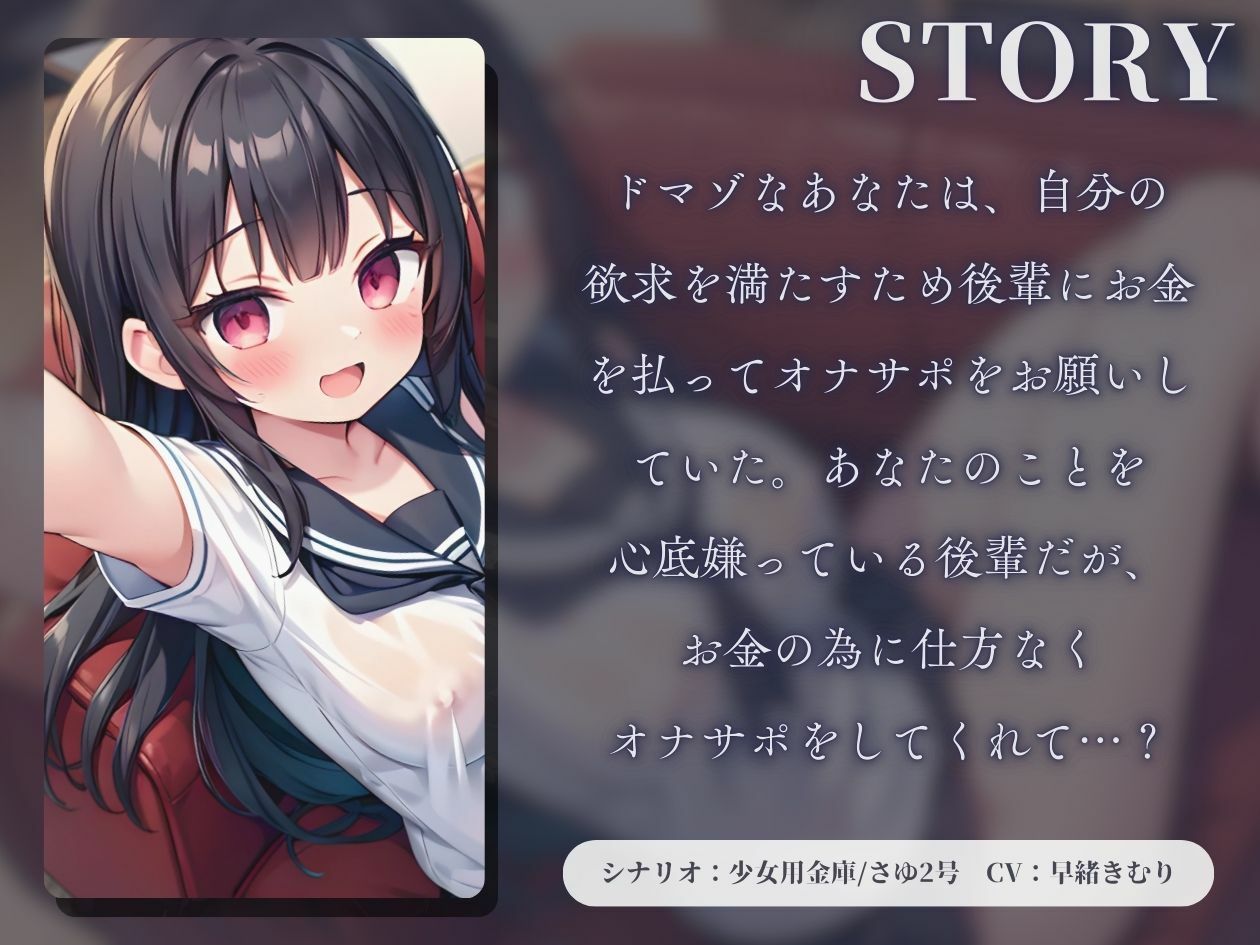 嫌われてる後輩のゴム越し足コキ【KU100】 サンプル1ページ目