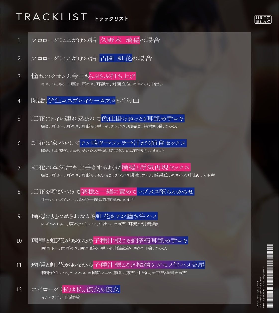 【1周年たっぷり2時間半】185cmコスプレイヤーpart2〜友人の180cmコスプレイヤーと3人で生ハメ交尾オホイキハーレム〜【KU100】 サンプル6ページ目
