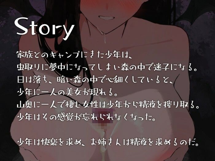 【男性受け】僕の精液を搾り取るサキュバスのお姉さん サンプル2ページ目